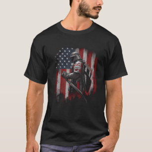 Knight Templar Christian Warrior of God Crusader T Shirt