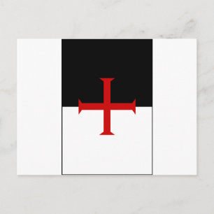 Knight Templar Flagga Vykort
