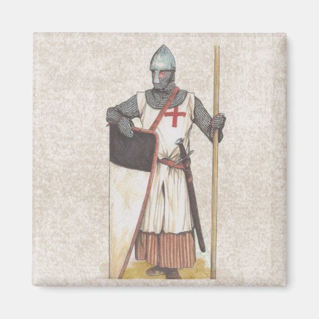 Knight Templar Historic Magnet (Framsidan)