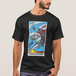 Knight Templar Knight of Swords Occult Tarot Card T Shirt