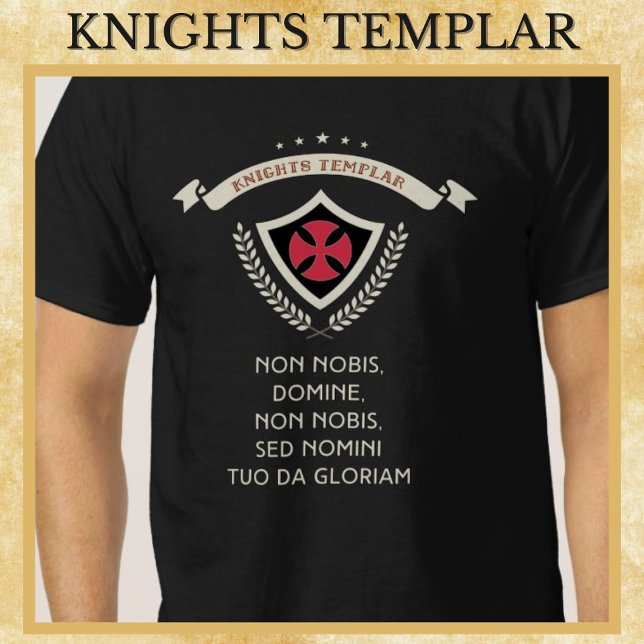 Knight Templar kor Medieval Warrior of christ T Shirt (Skapare uppladdad)