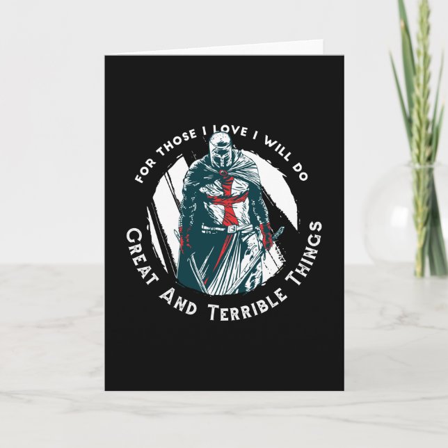 Knight templar kort (Framsida)