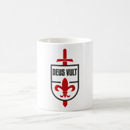 Knight Templar Medieval DEUS VULT Crusader Kaffemugg