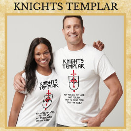 Knight Templar Mitten Ages Warriors of Kristus Art T Shirt