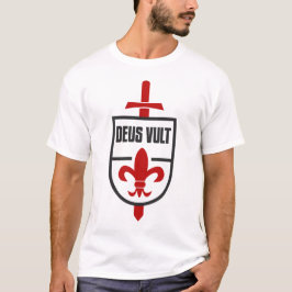 Knight Templar MOTTO DEUS VULT T-Shirt