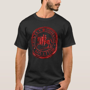 Knight Templar Ring Seal Soldiers of Jesus Crusa T Shirt