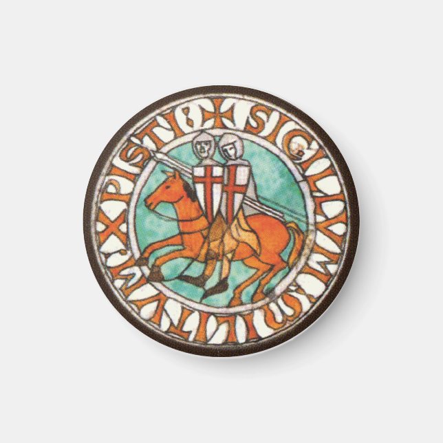 Knight Templar Seal Magnet (Framsidan)