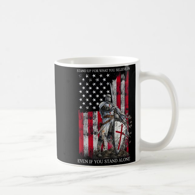 Knight Templar Står För Att Tro På Kristna  Kaffemugg (Höger)