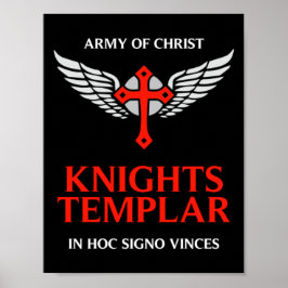 Knight Templar Unique Kor Medieval Insignia Art Poster