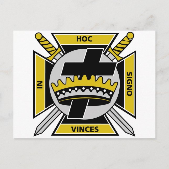 Knight Templar Vykort (Framsida)