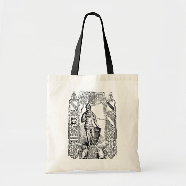 Knight Tote Bag Tygkasse (Framsidan)