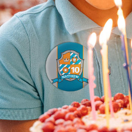 Knight vapensköld 10 födelsedagsknappstift knapp