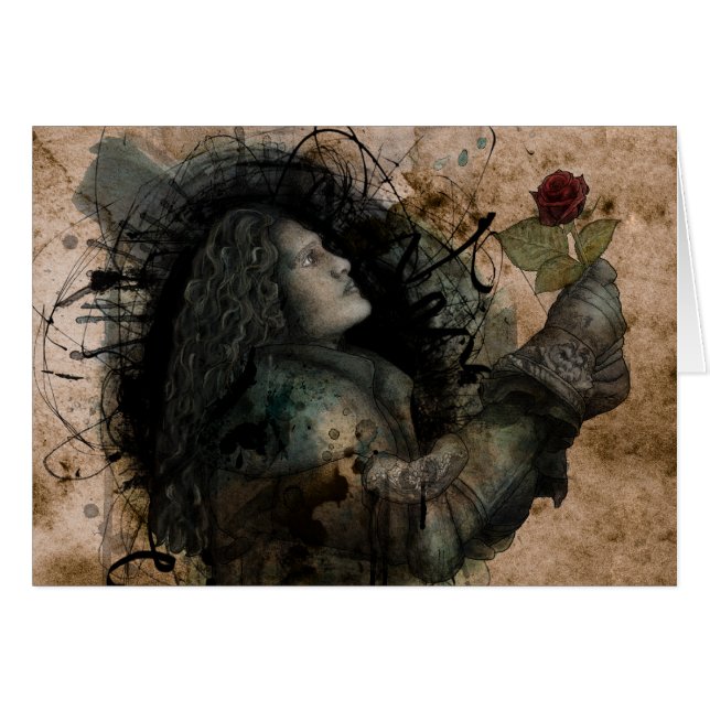 Knight vid Ro Hälsningskort (Framsidan Horizontal)