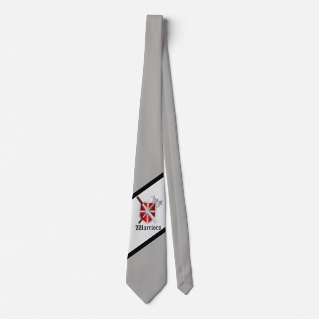 Knight Vikings Warriors Mascot Football Necktie Slips (Framsida)