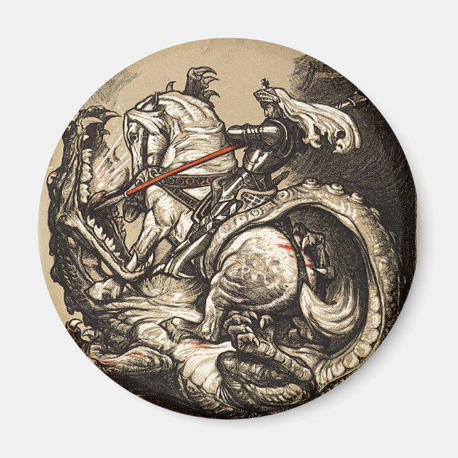 Knight vs. Dragon Magnet (Framsidan)