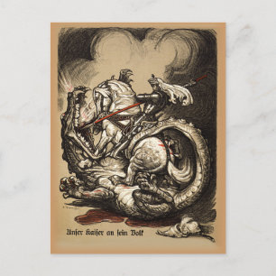 Knight vs. Dragon Vykort