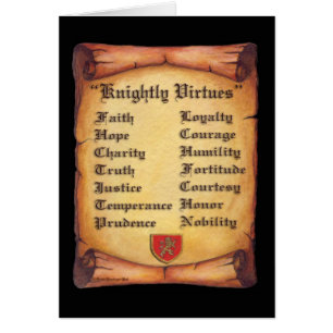 Knightly förtjänstrulla hälsningskort