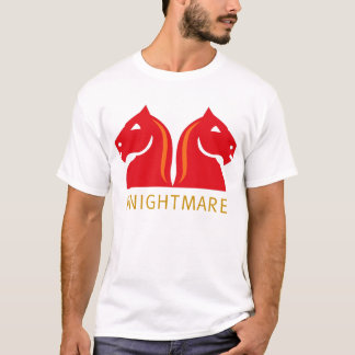 knightmare i rött t-shirt