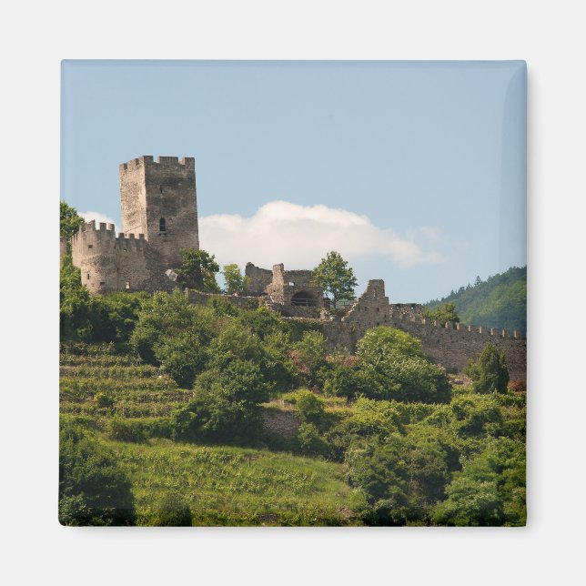 Knight's Castle i Wachau Austria Magnet (Framsidan)