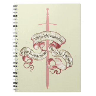 Knight's Prayer med Sword Anteckningsbok