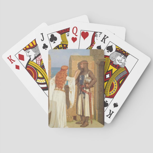 Knight's Shadow (av Edmund Blair Leighton) Casinokort (Baksidan)