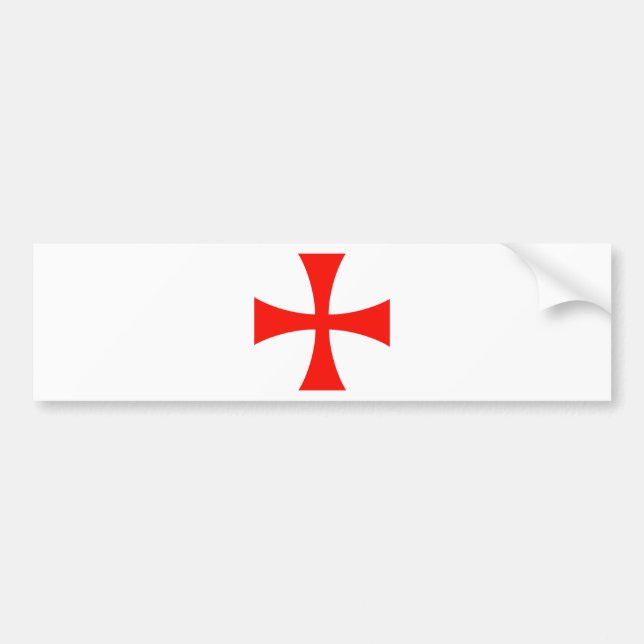 Knights_Templar_Cross Bildekal (Framsidan)