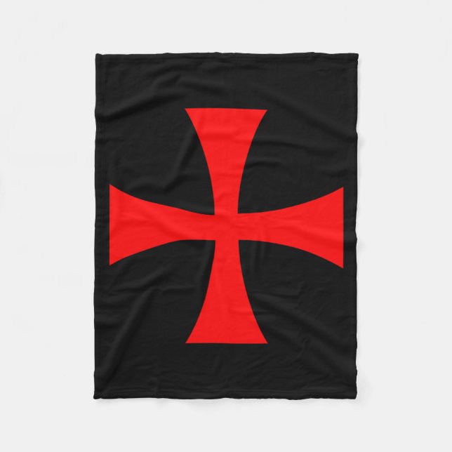 Knights Templar Cross Catholic Christian Order The Fleecefilt (Framsidan)