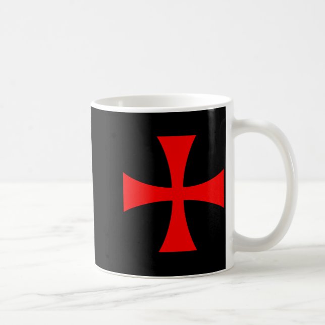 Knights Templar Cross Catholic Christian Order The Kaffemugg (Höger)