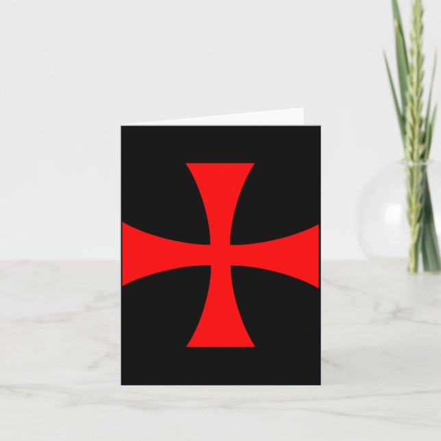 Knights Templar Cross Catholic Christian Order The Kort (Framsida)