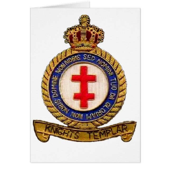 KNIGHTS TEMPLAR HÄLSNINGSKORT (Framsidan)
