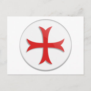 Knight's Templar Kor symbol Vykort