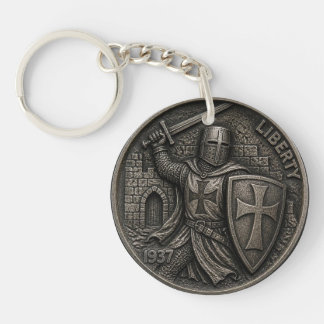 Knights Templar-korsfarare Hobo Nickel Skuren Mynt