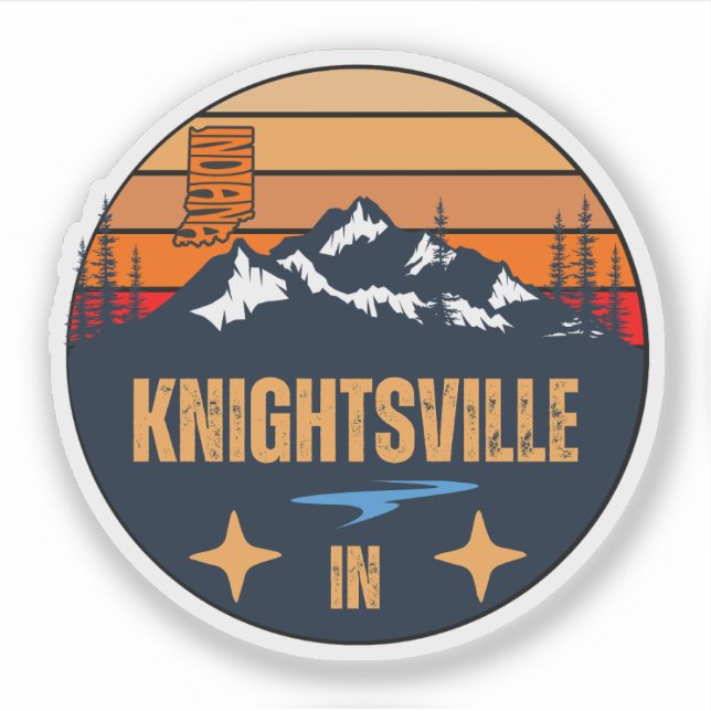 Knightsville, Indiana Klistermärken (Framsida)