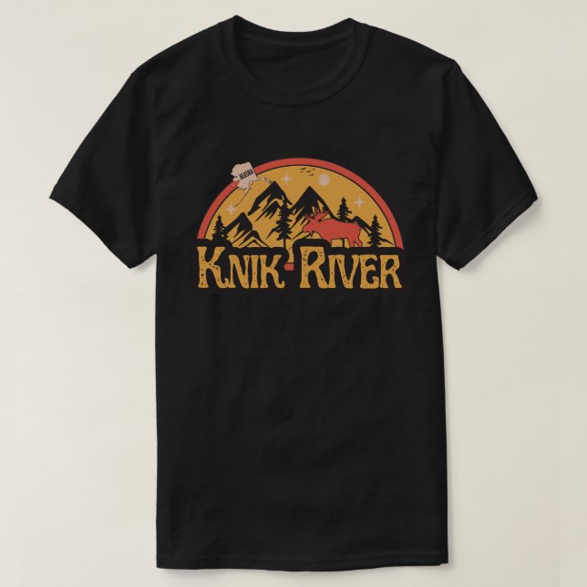 Knik River, Alaska-Shirt T-Shirt (Design framsida)