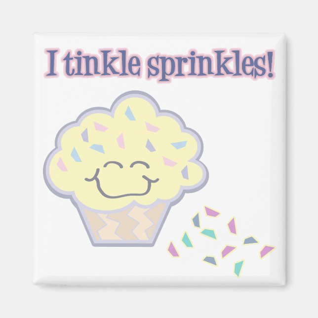 Kniksprinkler rolig cuptårta magnet (Framsidan)