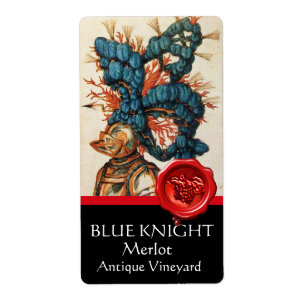 KNIKT HELMET MED BLUE FEATHERS,RED VAX SEAL Vin Fraktsedel
