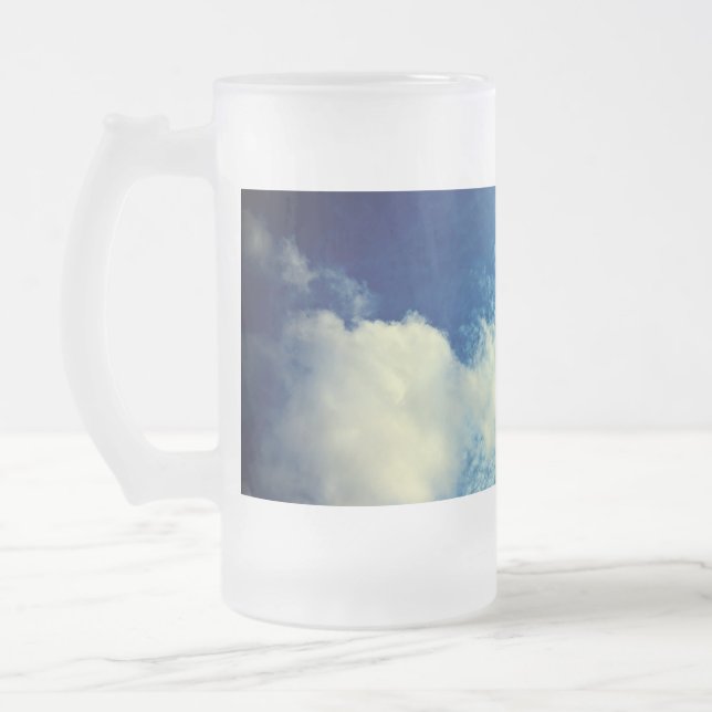 Knip av moln frostat ölglas (Vänster)