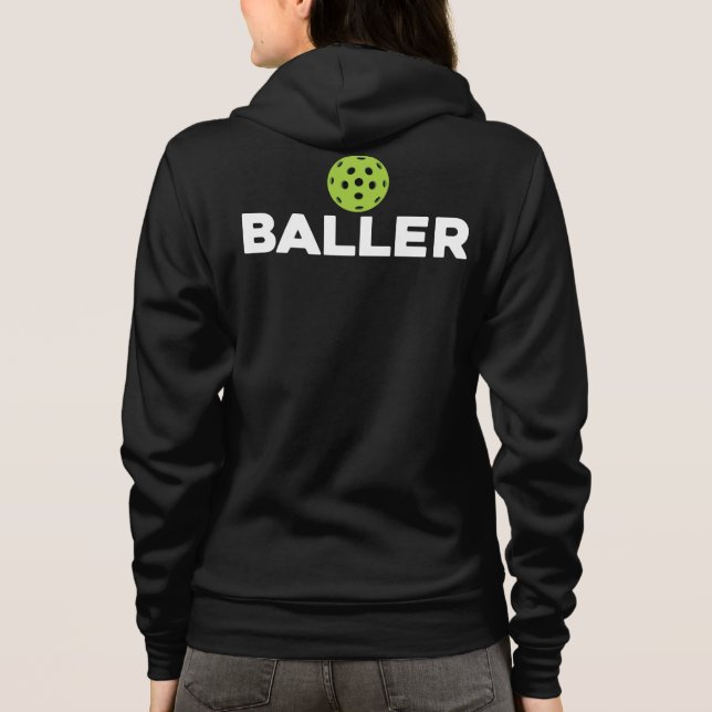 (Knipa) den Baller Pickleball hoodien Tee Shirt (Baksida)