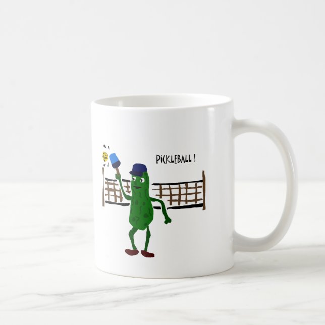 Knipa som leker Pickleball urinnevånarekonst Kaffemugg (Höger)