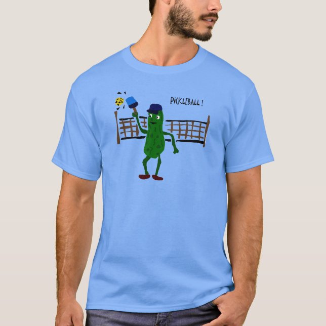 Knipa som leker Pickleball urinnevånarekonst Tee (Framsida)