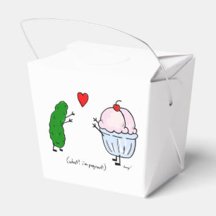 Knipakärlekglass "kinesisk Takeout" favör boxas Presentaskar