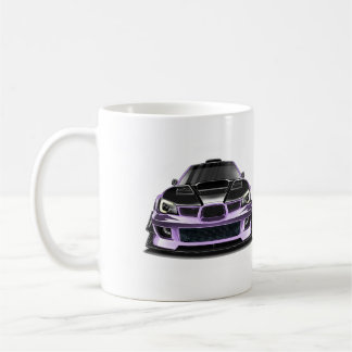 kniper öga lila handritad konst kaffemugg