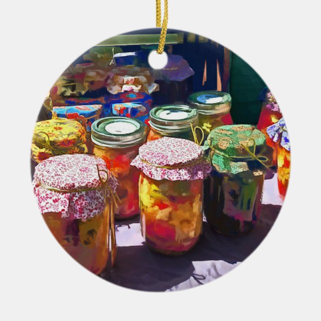 Knipor och geléer julgransprydnad keramik (Framsidan)