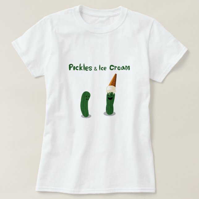 Knipor och glass: Gravid T-shirt (Design framsida)