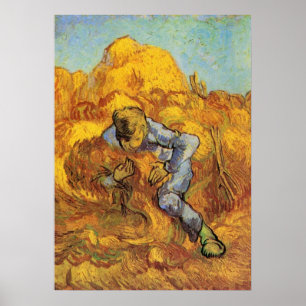 Knipparen (efter Millet) av Vincent van Gogh Poster