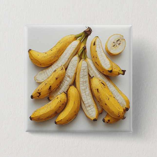 Knippe exotiska bananer knapp (Framsida)