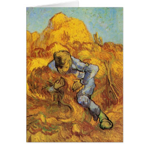 Knippebindare (efter Millet) av Vincent van Gogh Hälsningskort