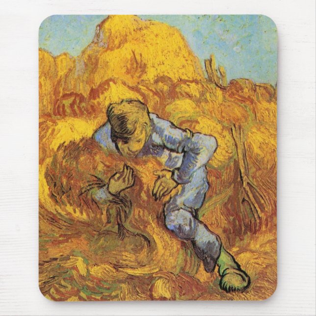 Knippebindare (efter Millet) av Vincent van Gogh Musmatta (Framsidan)