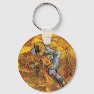Knippebindare (efter Millet) av Vincent van Gogh Nyckelring