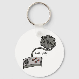 .knit.g33k-keychain nyckelring
